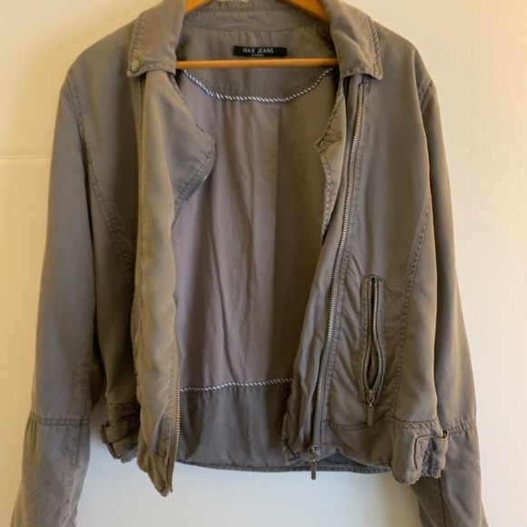 Max Jeans ladies Moto-style jacket in grey with zippered closure - Picture 13 of 15